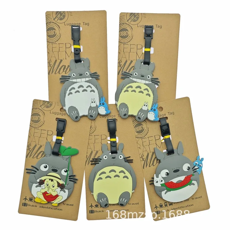 

Totoro Luggage Hang Tags Cartoon Anime Derivative Peripherals Bags Fashion Pendant Decorations Traveling Decoration Party Gifts