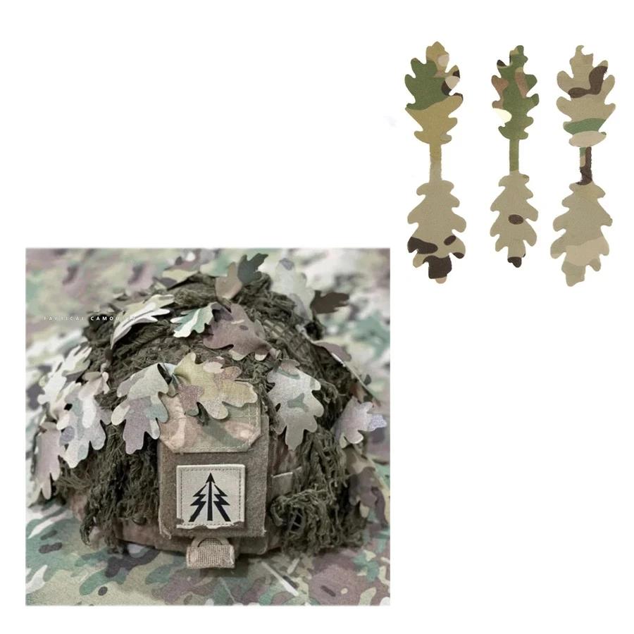 15PCS/set Tactical Hunting CS Wargame Diy Helmet Cover Camouflage Strips for Helmet DisappearDis