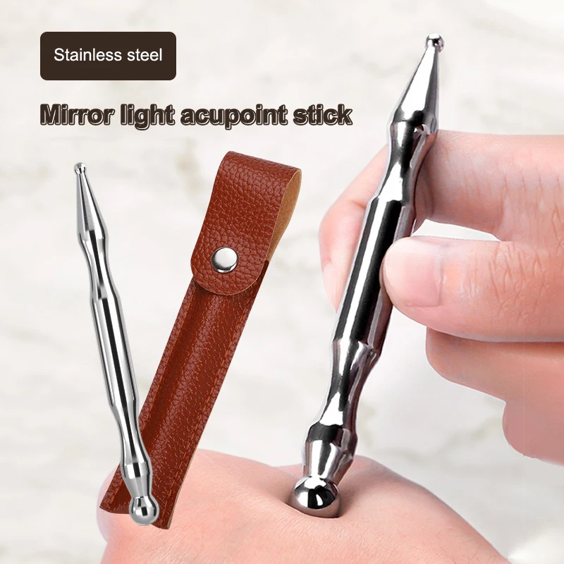 

Acupuncture Pen Facial Reflexology Tools Stainless Steel Trigger Point Massager Deep Tissue Back Massager Body Face Massage