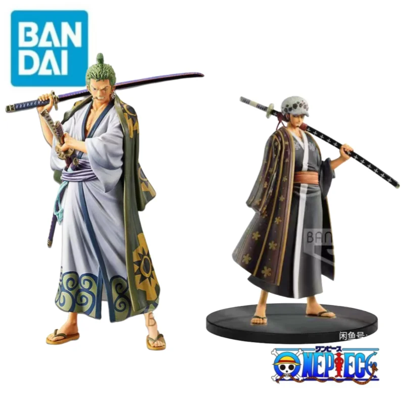 

In Stock Original Bandai Holiday Gifts Banpresto 100% Genuine One Piece Roronoa Zoro Trafalgar D Water Law Figurine Model Statue