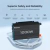 Renogy-純粋な正弦波インバーター、家庭用、RV、トラック用の12v dcから120v acコンバーター、オフグリッド太陽光発電インバーター、12vから110v 4