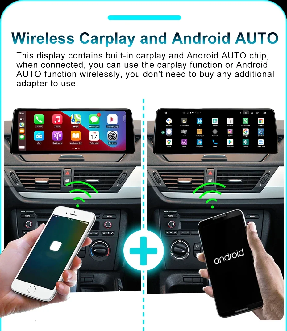 2DIN Drahtlose Carplay Android 14 Auto Auto Radio 1920*720 P Multimedia Bildschirm Für BMW X1 E84 2009-2015 CIC iDrive video-player GPS – Detail 12