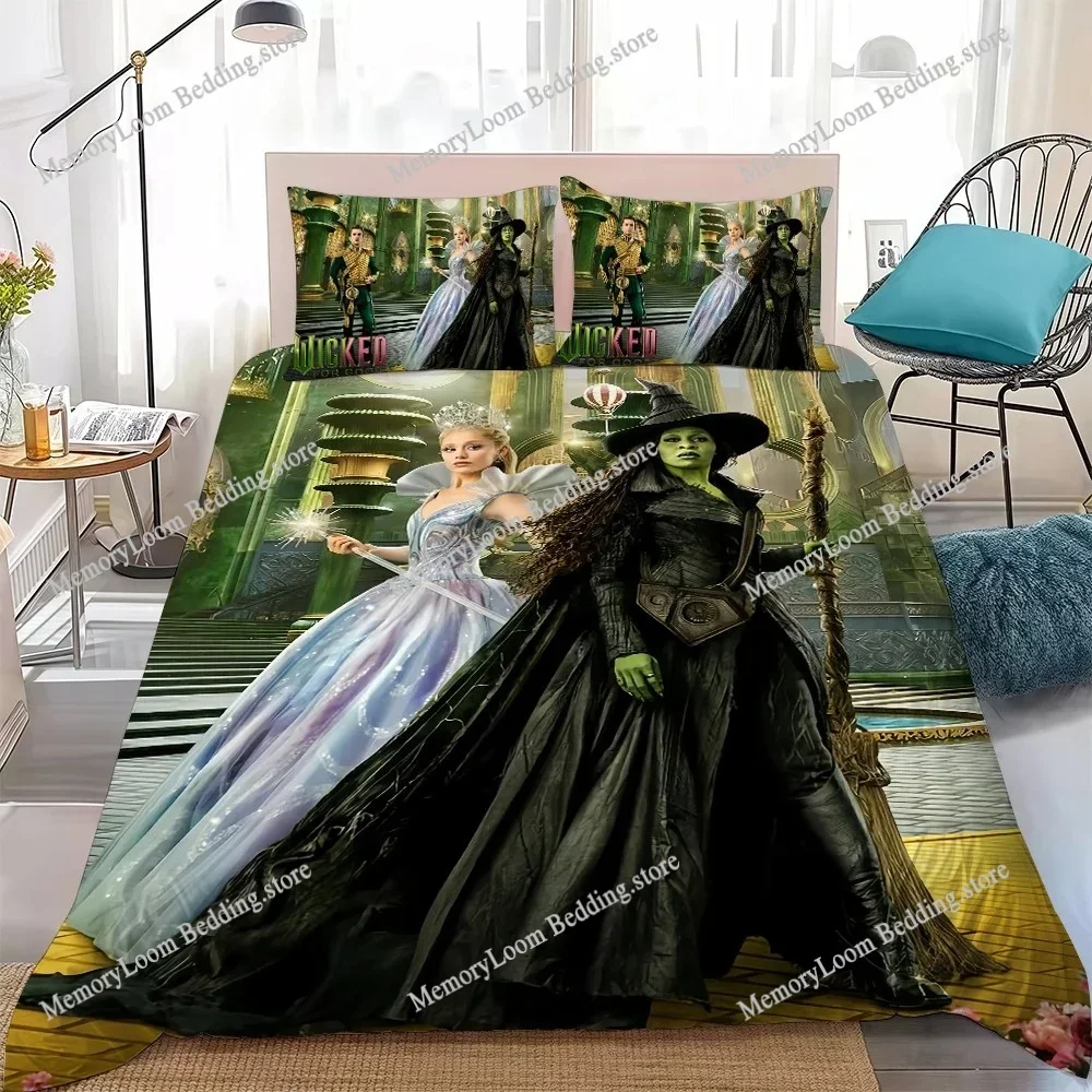 Film Fantasy W-Wicked For Good Duvet Cover Set Bedding Soft Laundry Cotton Bed Four Seasons Student Dormitory Home Textile963