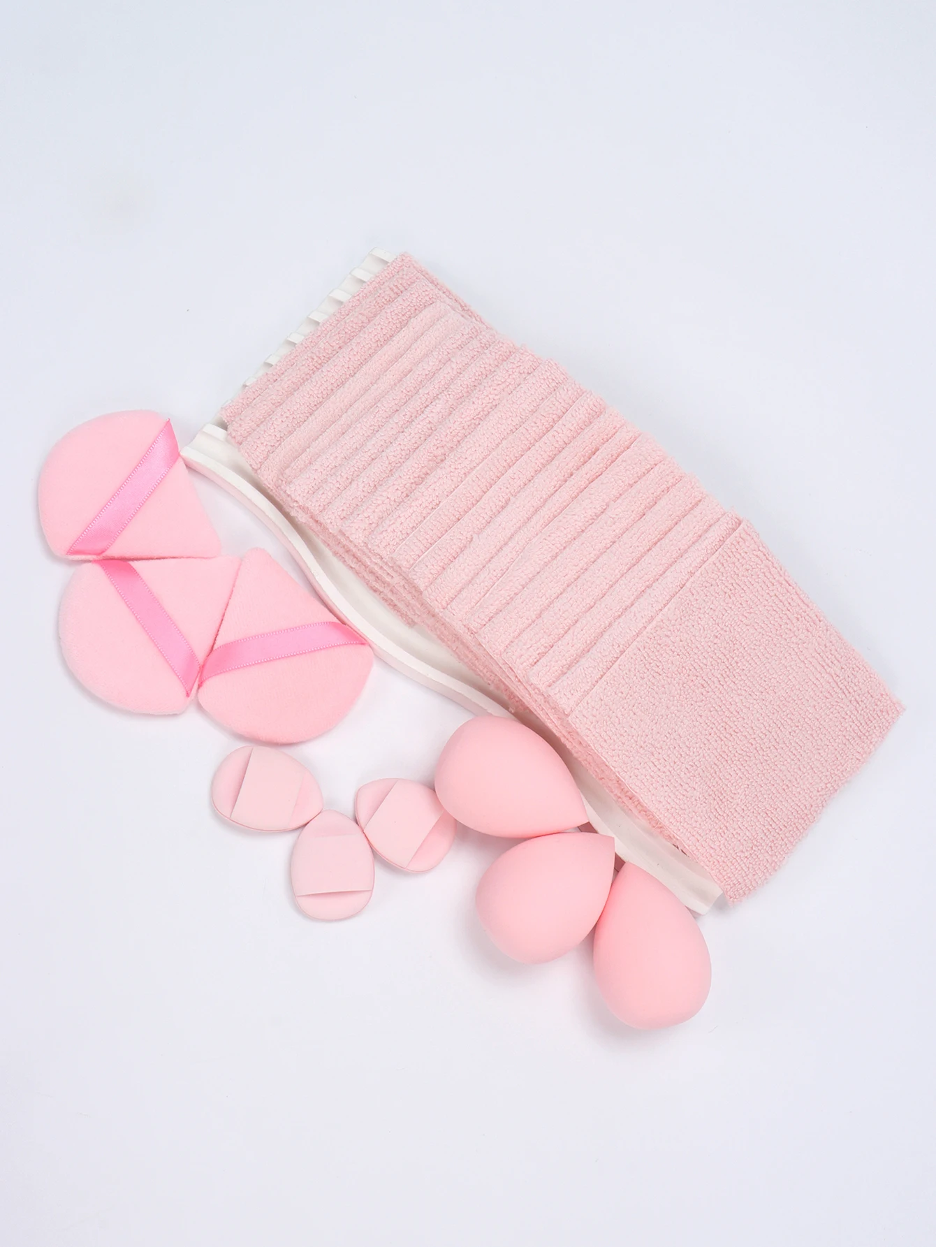 29ピースメイク落としパッド、水、ドライ、ウェットファンデーション付きの二重目的メイクスポンジ、すべての肌タイプに適しています