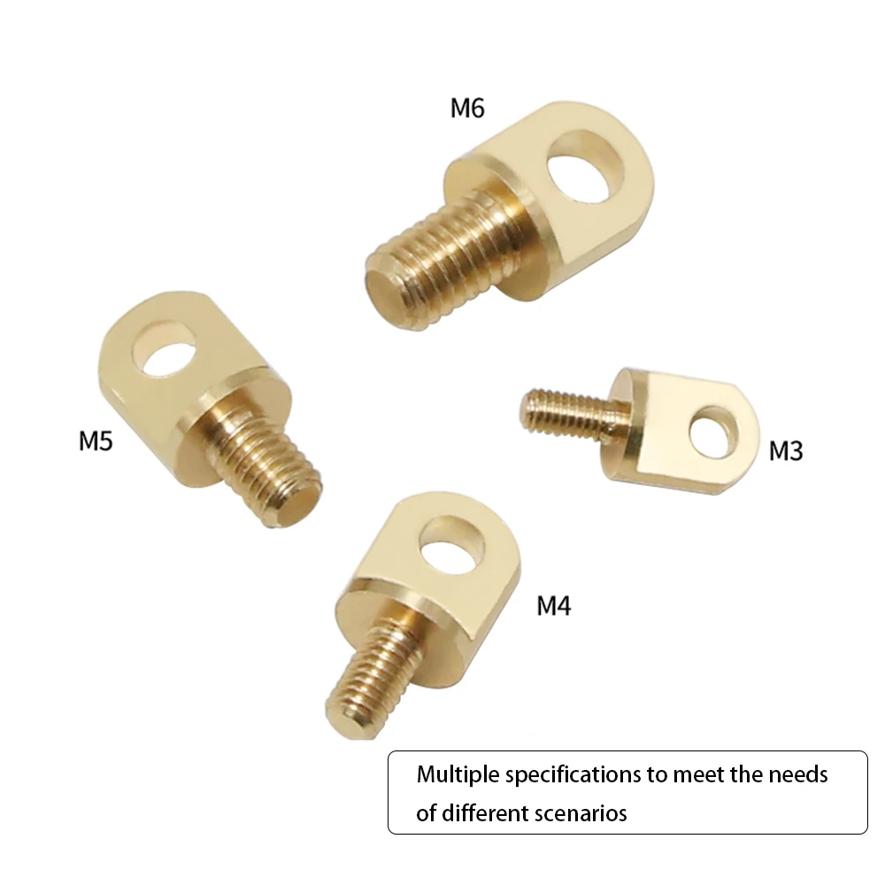 5-20Pcs Brass Ear Eye Screw Lifting Suspension Ring, For Grow Light & Drone Hanging, Wire Rope Cable Fastener Hardware Fittings