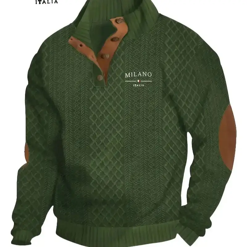 Der 2025 Neue Trendige Stehkragen-Hoodie: Modisch und Beliebt, Komfortabel für Reisen und Tägliches Pendeln für Männer – Detail 2
