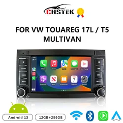 CHSTEK autoradio Carplay Android Auto per Volkswagen T5 Multivan VW Touareg 1 7L Multimedia Stereo Bluetooth navigazione WIFI 4G