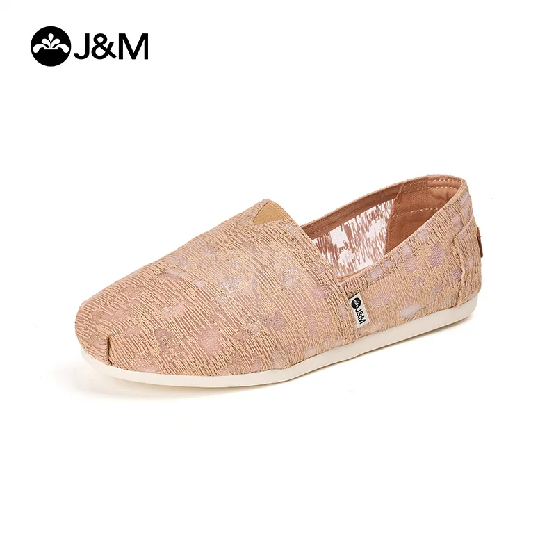 J&M Casual Shoes Women Fashion Lady Korean Mesh Breathable Flats Spring Summer Slip-on Shoes Mules White Shoes Sneakers