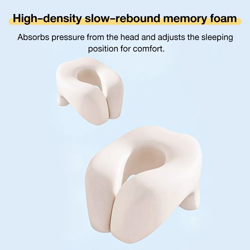 

Mulitfunctional U-shaped Ergonomic Table Pillow Slow Rebound Facial Support Memory Pillow Soft Warp Support Neck Pillow Nap Time