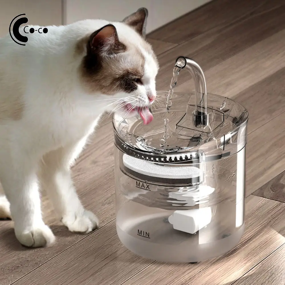 

Fully Automatic Pet Fountain Durable Can Effectively Filter Hair Odor And Chlorine Environmental Protection 2l Capacity