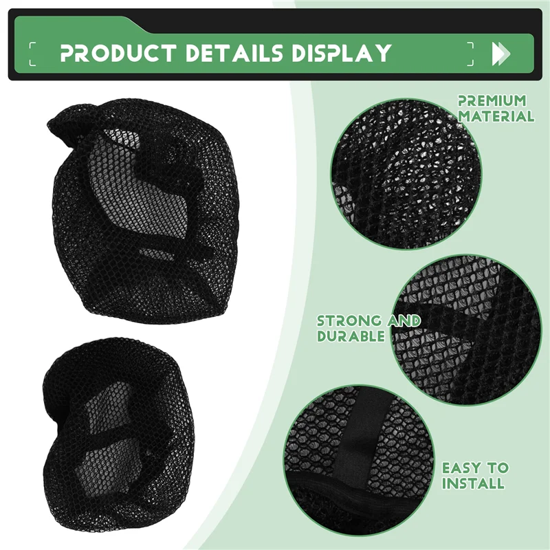 

AB96-Motorcycle Seat Cover Anti-Slip Seat Cushion Covers Mesh Fabric Breathable Seat Protection