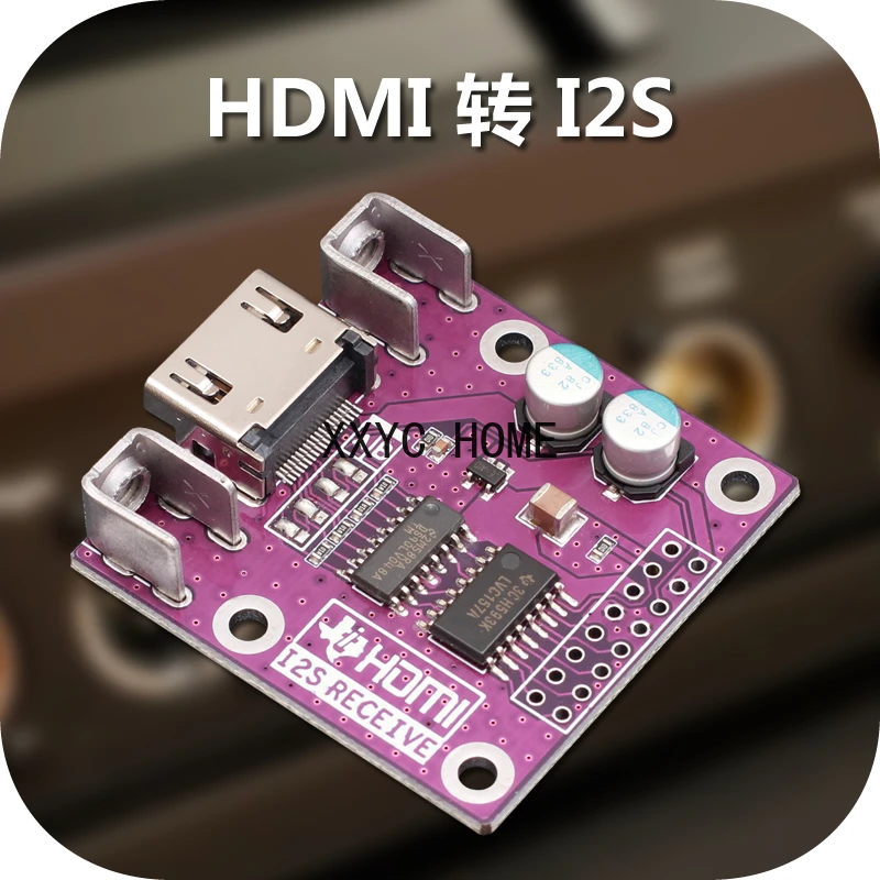 

HDMI I2S Receiving Board Module HDMI to I2S Differential I2S Signal Conversion DAC Decoder