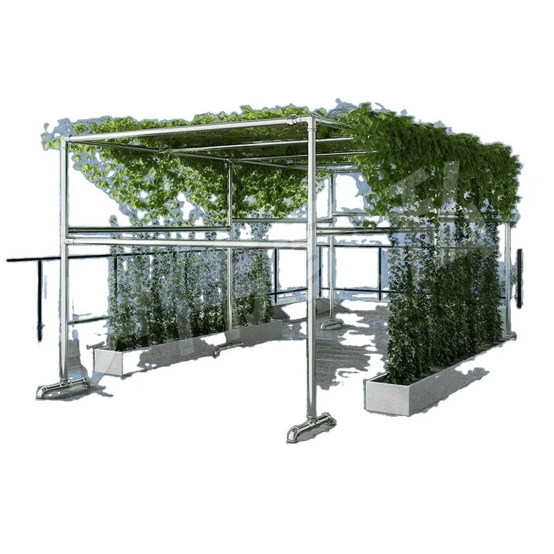 

Steel pipe outdoor balcony windproof floor large galvanized drying rack drying quilt simple square frame shading carport shelf