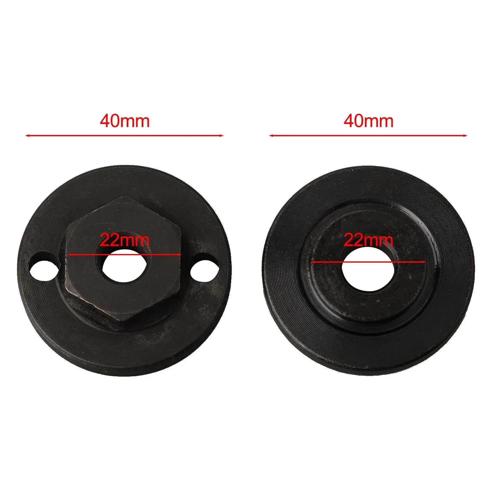 4/2Pcs 20/22/22.2mm Angle Grinder Inner Outer Flange Nut Set Tools Circular Saw Blade For 100 Angle Grinder Cut Power Tool Parts