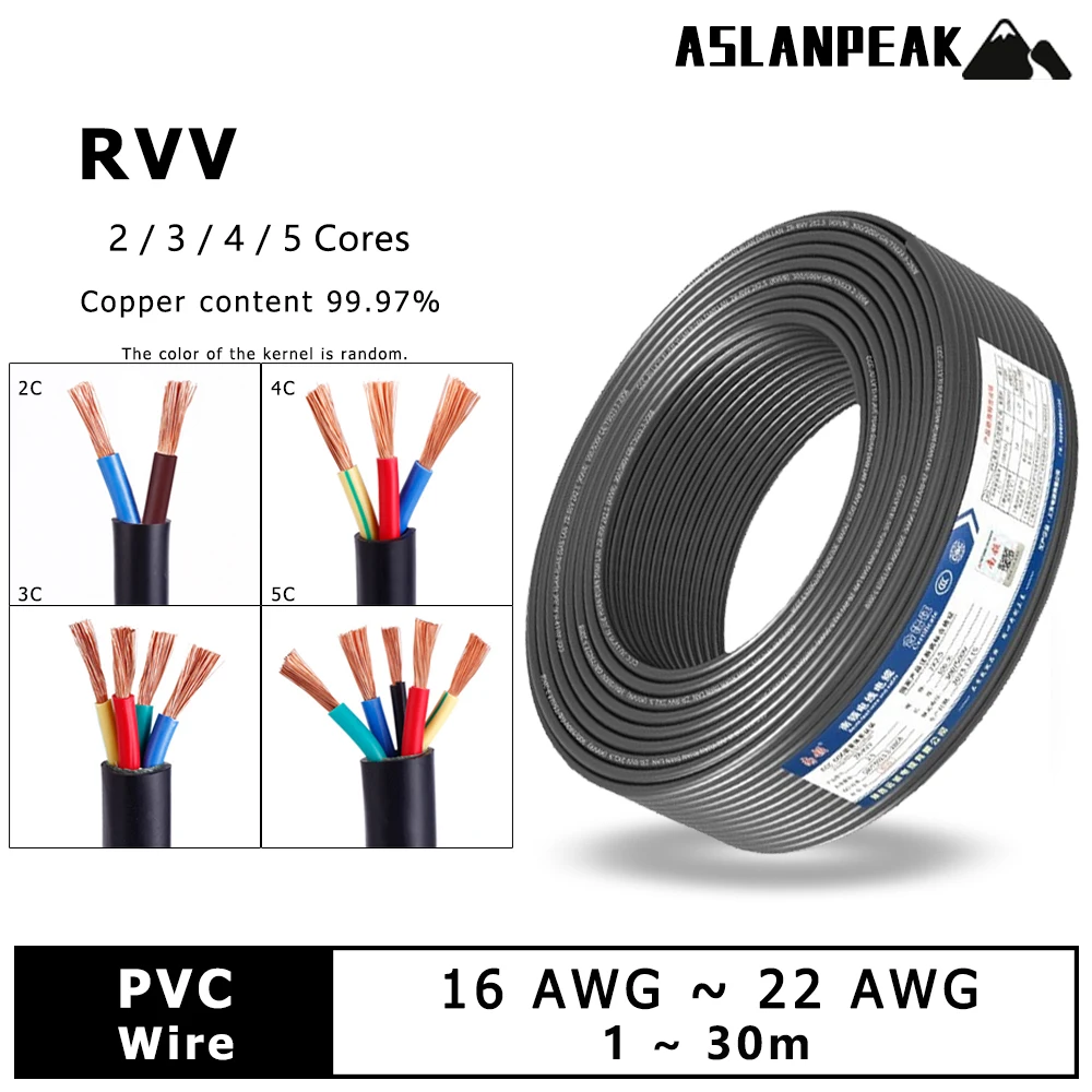 

Провод с черной оболочкой Медный провод Кабель с оболочкой Изоляция из ПВХ Электрический кабель Электрические удлинители Кабель управления мягким сигналом