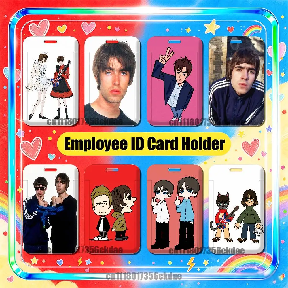 For Liam Gallagher Oasis Employee ID Card Holder Office Work Student Bank Credit Decoration Case Badge