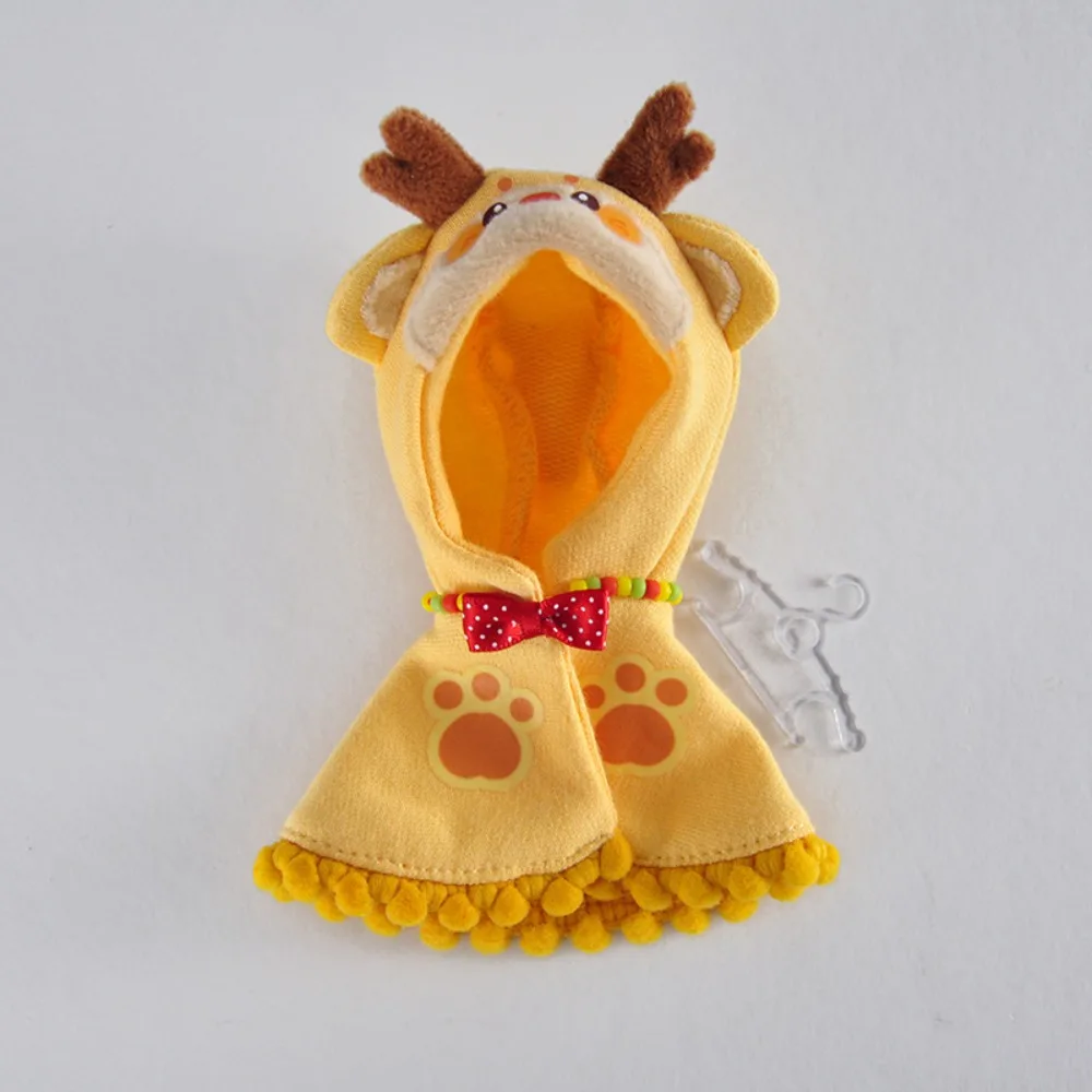 

Fashion Cat Claw Pattern Doll Warm Cloak Casual Wear Handmake Winter Coat Doll Clothes For 1/11 OB11 Dolls/for 1/12 BJD Dolls