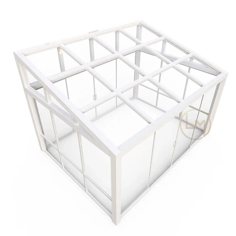 Outdoor Veranda All Season Sunroom Addition Extended Glass Aluminum Garden Conservatory