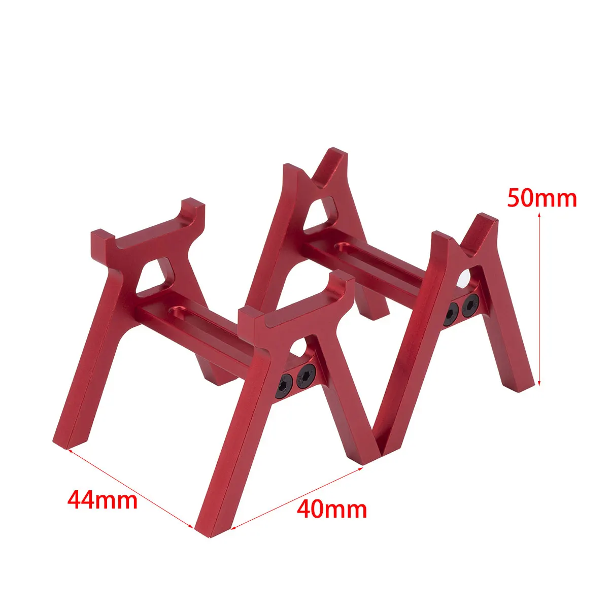 เครื่องมือซ่อมแจ็คอะลูมิเนียมจำลอง CNC แบบชั้นวางสำหรับ TRX4M 1/18 1/24 FCX24 AX24 UTB18 1ชุด