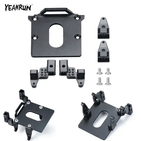 YEAHRUN 프론트 서스펜션 브래킷 완충기 거치대 마운트, 1/24 RC 크롤러 자동차 축 SCX24 베이스 캠프 자동차 업그레이드 부품