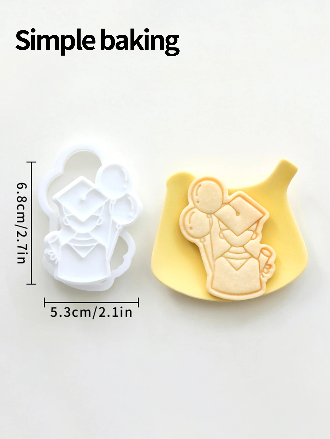 Graduation Season Cookie Cutter Doctorate Hat Diploma Medal 3D Biscuit Mold Back to School Party Decor Kitchen Baking Clay Mold view 4