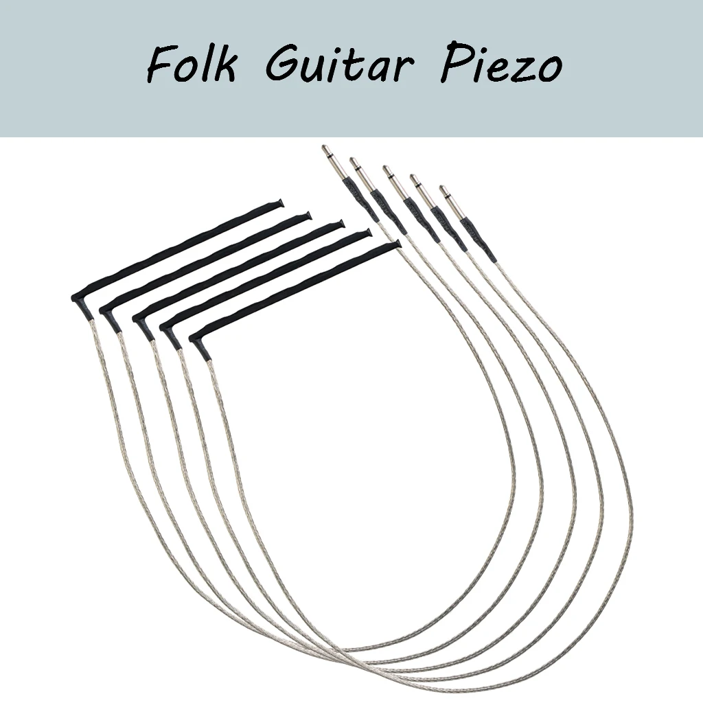 LOOK 5/10Pcs Guitar Under-Saddle Piezo Bridge Pickup Piezo For Acoustic Folk Electric Guitar Bridge Pickup