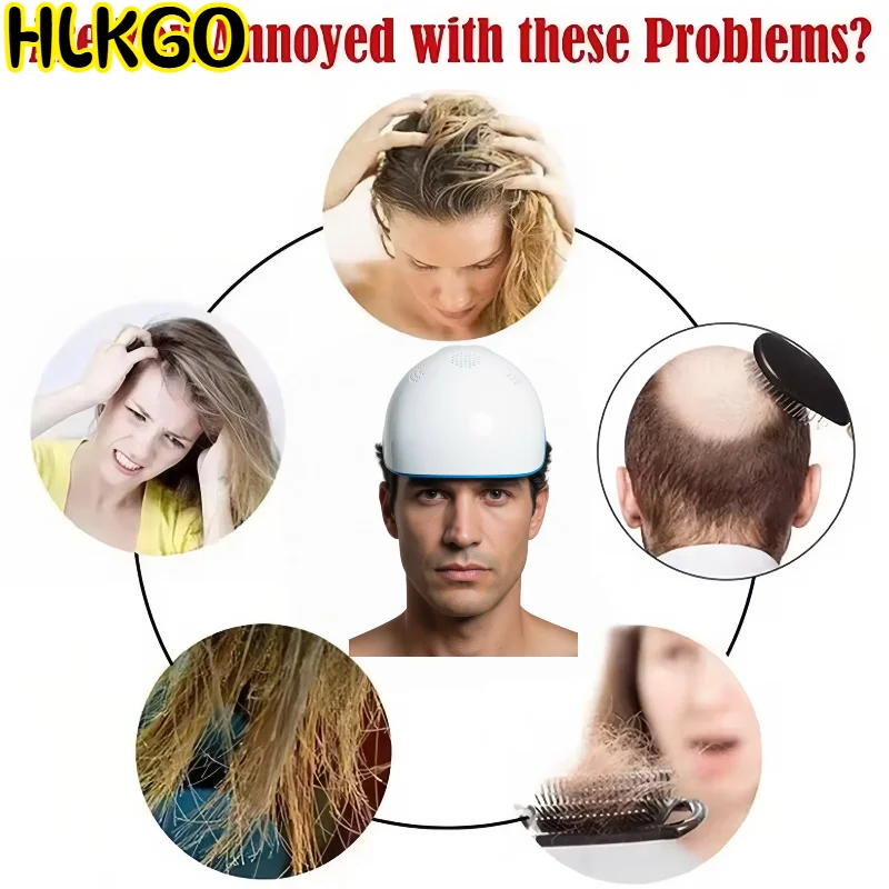 

Кепка для холодной лазерной терапии, 80 светодиодов, 650 нм, красный свет для роста волос и лечения релаксации кожи головы для мужчин и женщин