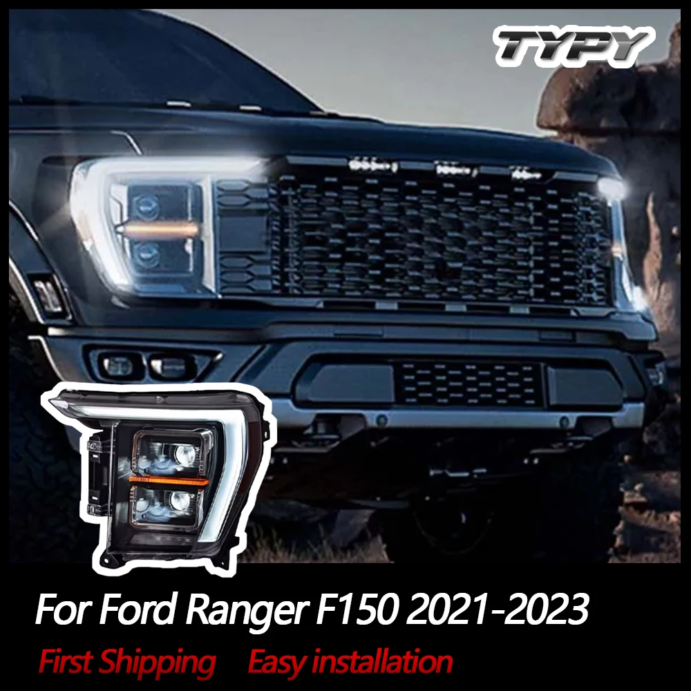 

TYPY Car Lights For Ford Ranger F150 2021-2023 Headlight LED Projetor head Lamp Daytime Running Light Automotive Accessories