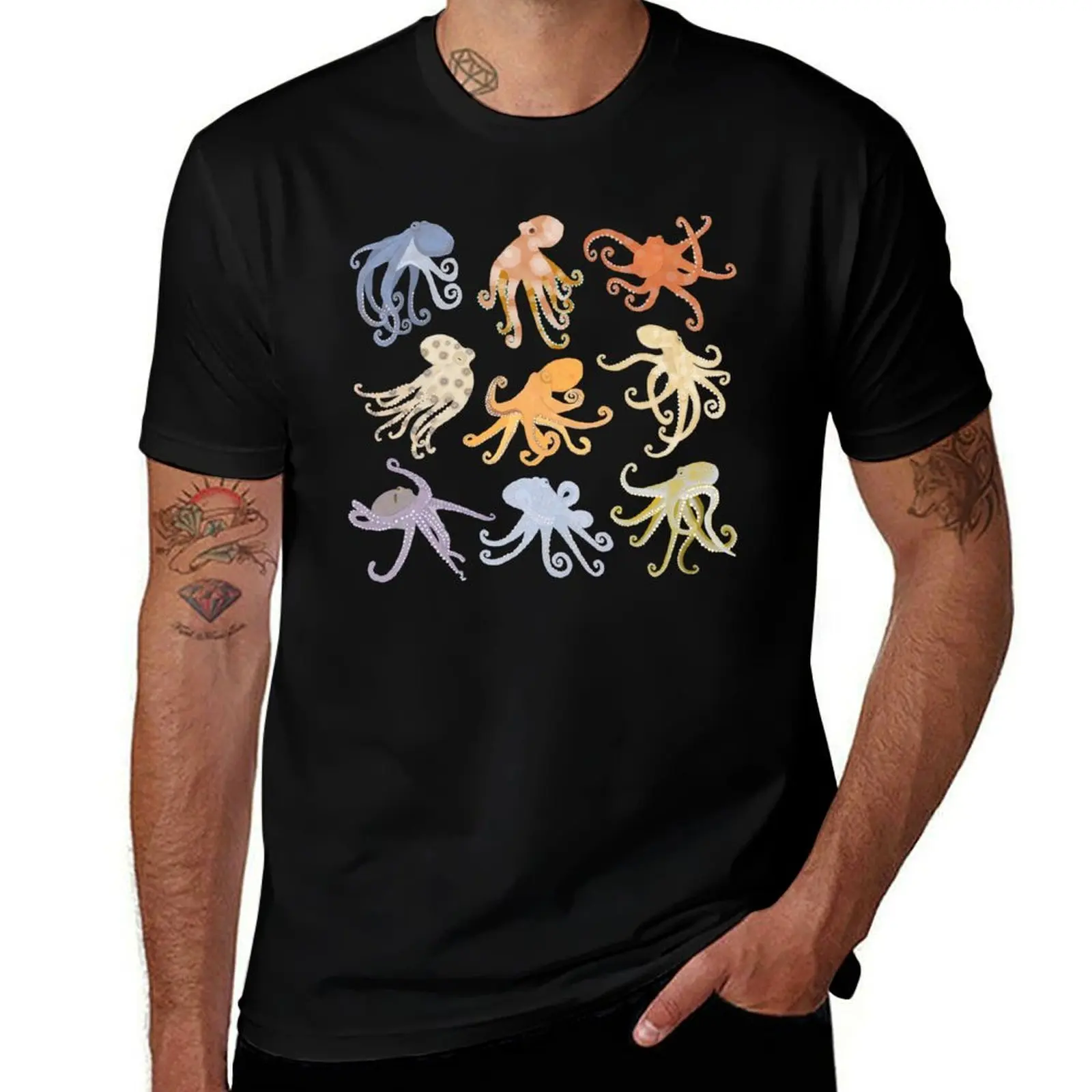 

Octopuses T-Shirt customizeds fashion shirts kawaii clothes tshirts personalised men clothing