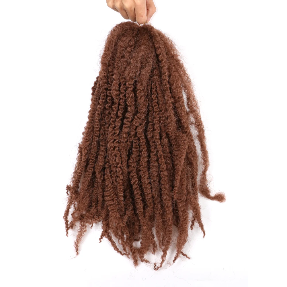 

Synthetic Corchet Braiding Hair Thermofiber Crochet Hair Afro Kinky Curly Braiding Hair Ombre Color Heat Resistant Fiber Hair