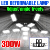 300W LED Bulb E27 Garage Lamp AC220V Ceiling Light 110V Spotlight Deformable Folding Cold/Warm White For Home Warehouse Workshop