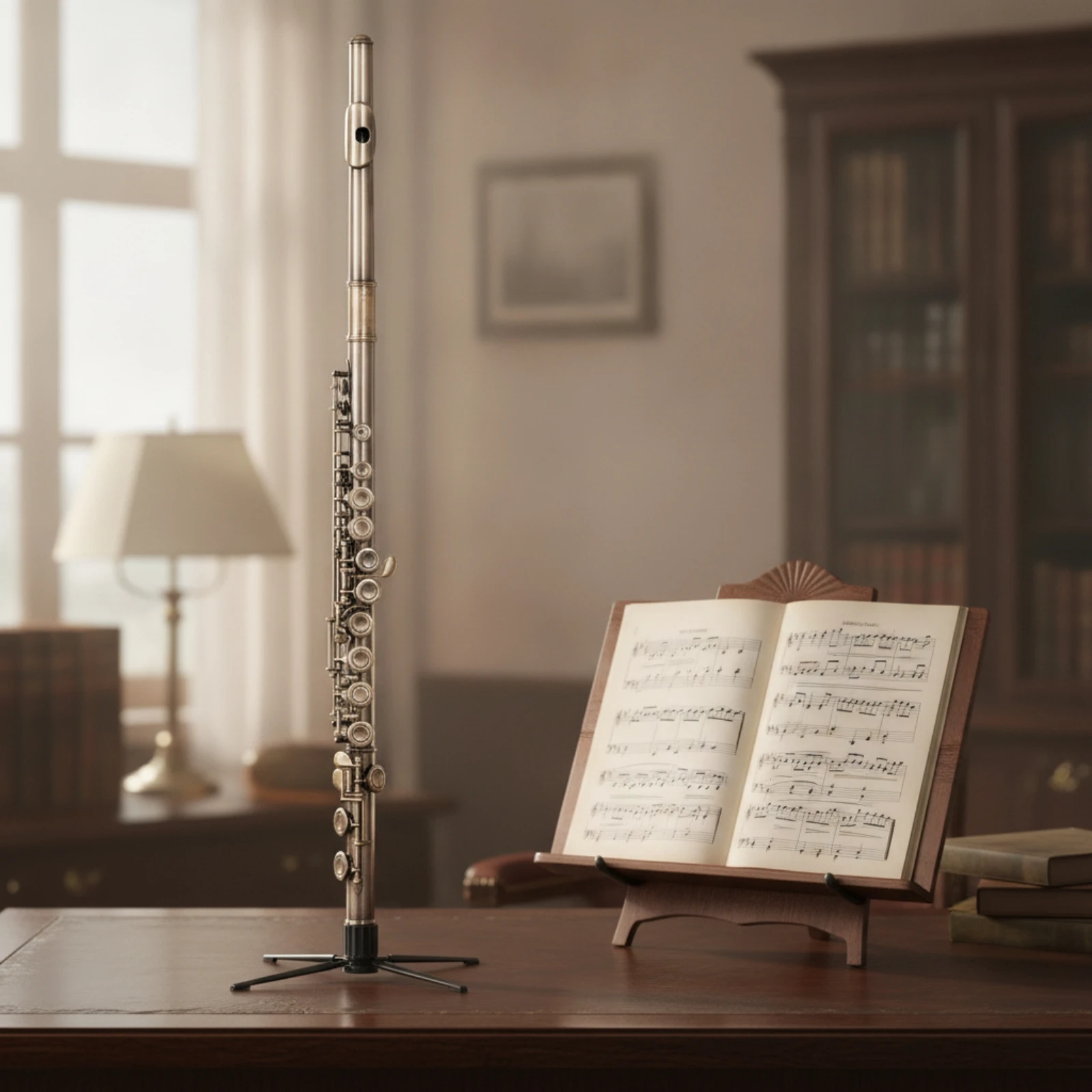 16-Hole Flute Bronze Closed-Hole Flute Woodwind E-Note Key Mechanism Easy to Play for Beginners, Practice, Lessons