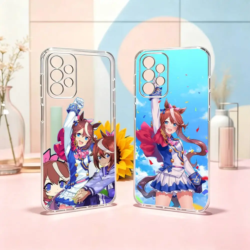 Umamusume-E Pretty Derby-S  Phone Case Transparent Silicone Soft For Samsung S25,S24,S21,S22,S23,S30,Ultra,S20,Plus,Fe Gift