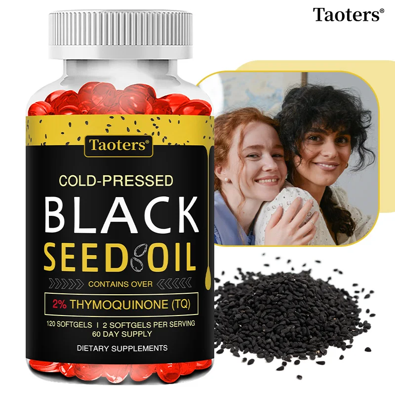 

Капсулы с маслом черного семян 1000 мг, холоднопрессованные, поддерживающие кожу, ногти, волосы, суставы, иммунитет и здоровье пищеварительной очистки