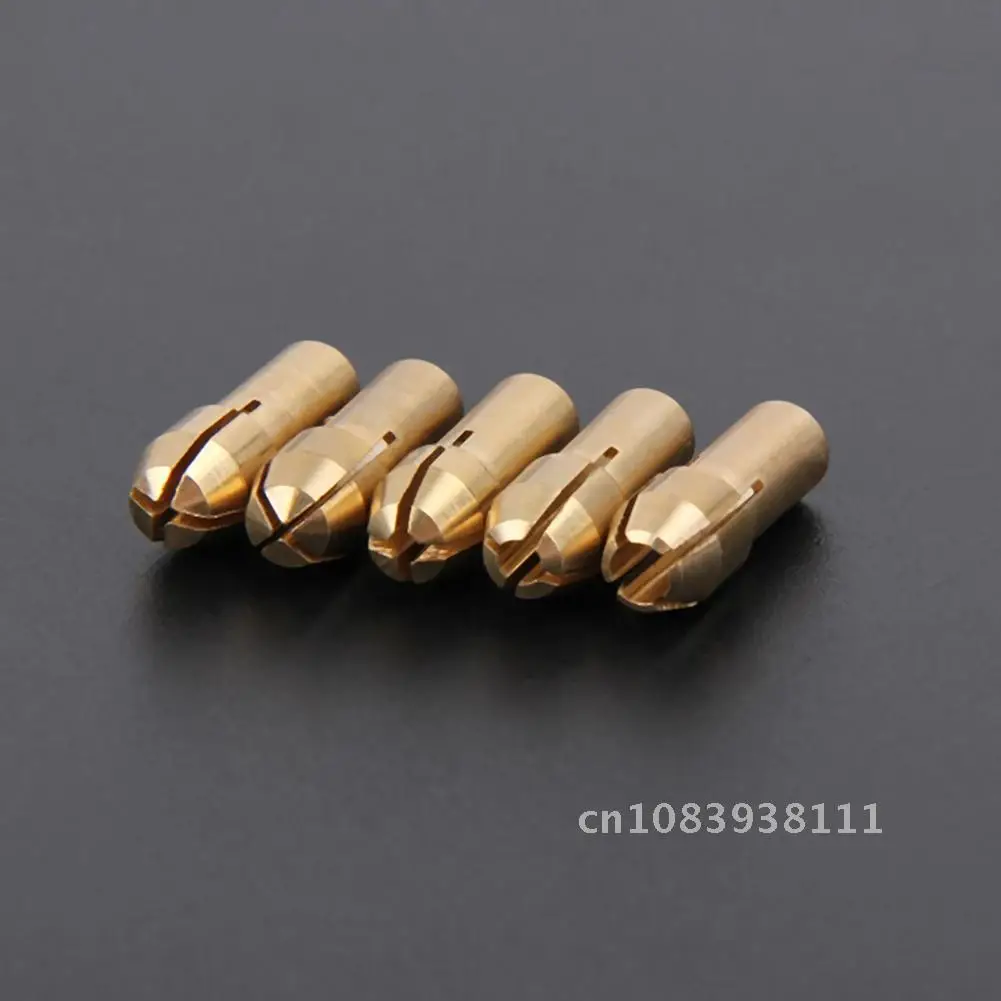 

Mini Drill Chucks Adapter 10pcs w/ Nut Kits 0.5-3.2mm 4.3mm Shank Micro Brass Collet for Power Rotary Tools Replacement Parts