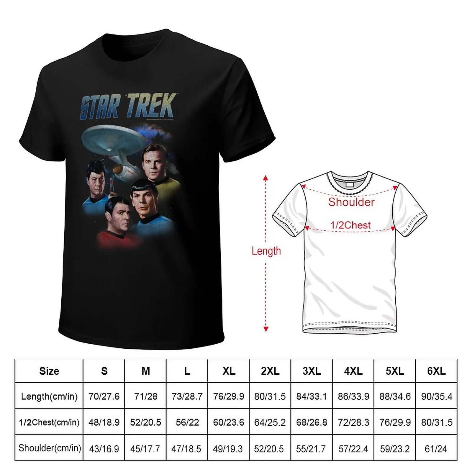 Star Trek: The Original Series Vintage Enterprise Poster T-Shirt
