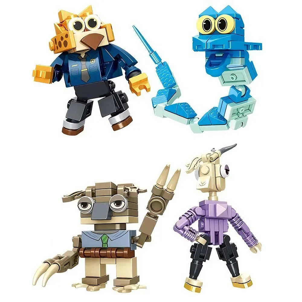 حار بيع Zootopia 2 صندوق أعمى الجسيمات تجميعها اللبنات التعليمية دمى هدايا الأطفال لغز بناء لعبة المكعبات