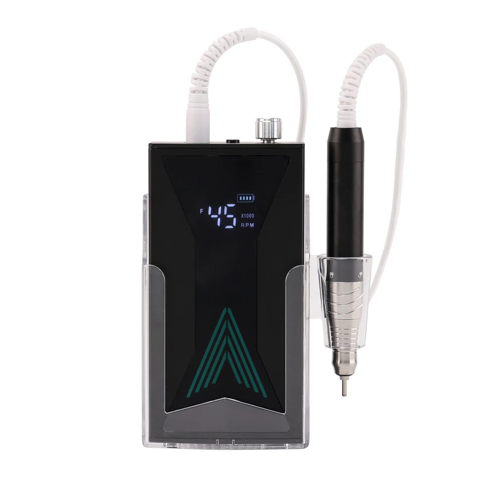 New Arrival Professional Cordless Nail Drill Machine 45000RPM High Quality E File Power Bank Base