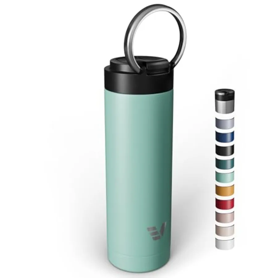 

Maxi Steel Water Bottle 26oz - Double wall vacuum insulated Integrated carry handle leak proof flip top lid Lightweight and sty