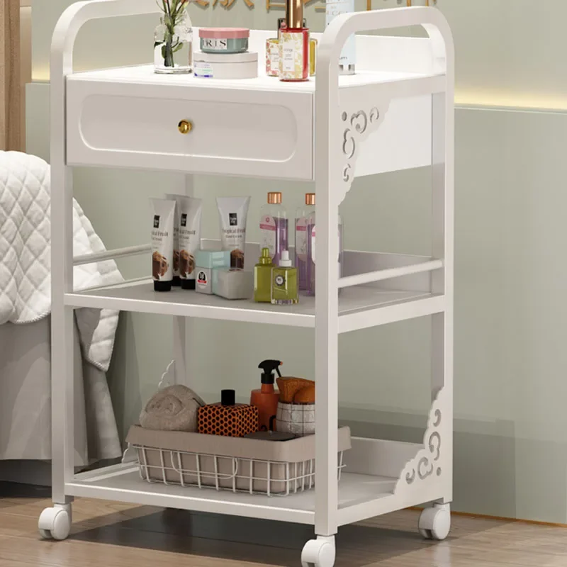 

Wine Trolley Barber Furniture Trolleys Organizer Wheels Aesthetics Salon Cart Stations Stainless Welding Friseur Möbel