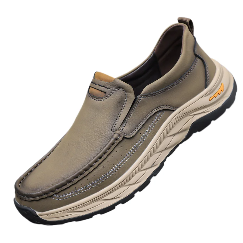 Fashion Platform Man Loafers Comfortable Mens Casual Shoes Lightweight Slip on Flats Walking Sneakers Breathable Driving Shoes