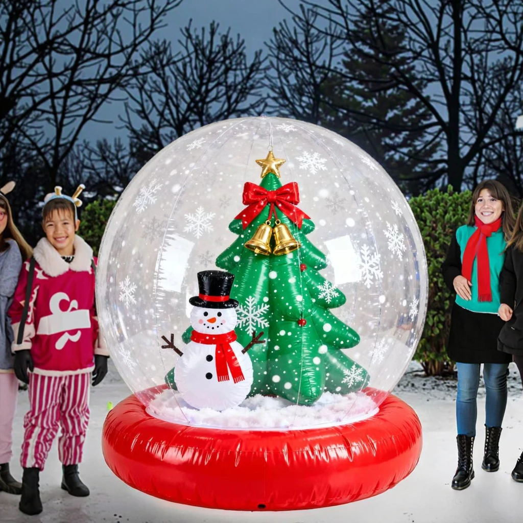 New Design Christmas Inflatables, Outdoor Inflatable Balloon Bubble, Xmas Navidad Snow Globe, Yard Decoration, Holiday Display