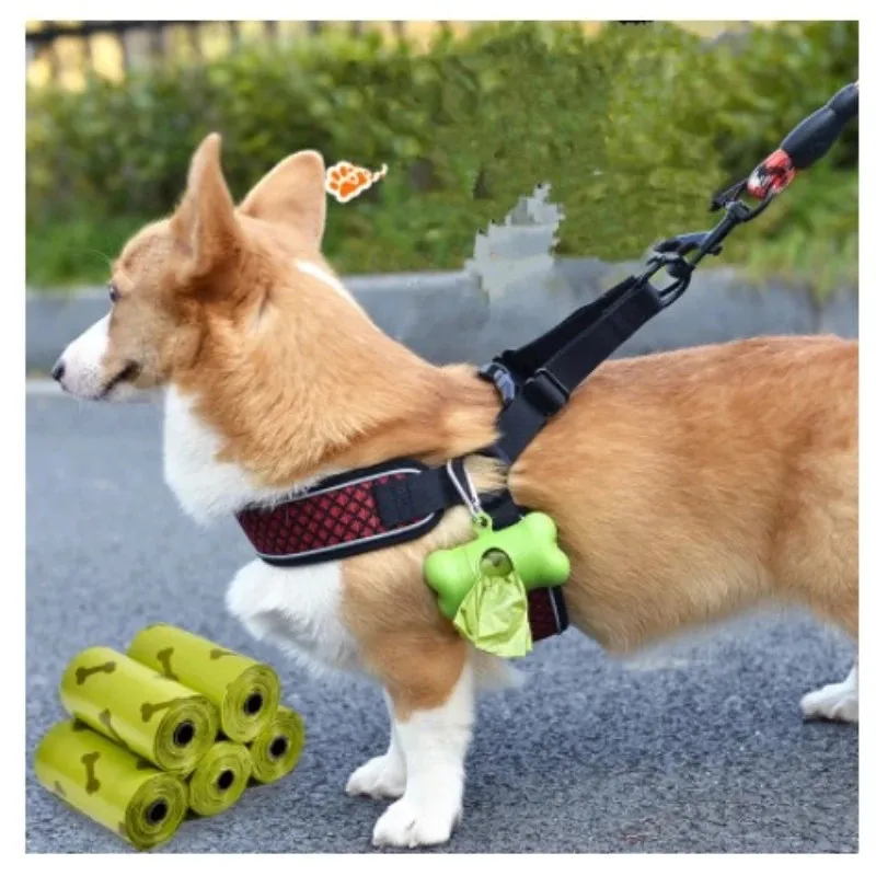 Eco Pet Dog Poop Bag Bone Shape Dispenser Waste Garbage Carrier Holder Dispensers Dogs Trash Cleaning Tool Pet Accessories