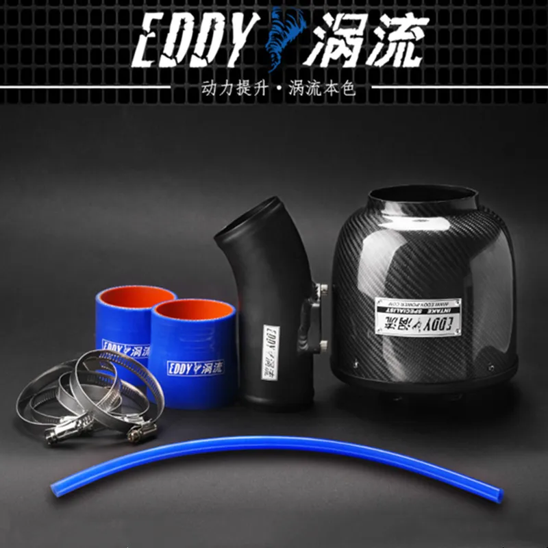 EDDY Intake System Air Intake Pipe & Carbon Fiber Air Filter for Mazda 3 2.5 2020 2021 Engine Parts Car Accessories