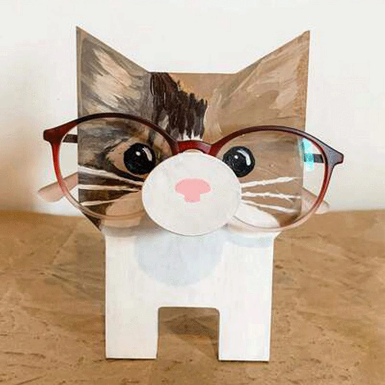Cute Animal Shape Glasses Frame, Escritório e Decoração, Desktop Bracket