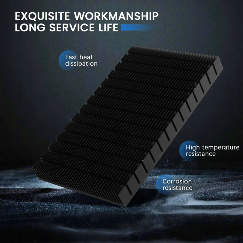 6X DIY Aluminum Radiator For RTX 3080 3090 Graphics Card Backside VRAM, MOD GPU Backplate 150X90x15mm