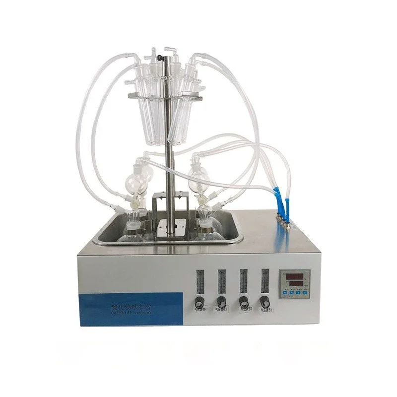 Sulfide acidification blowing device, sulfide acidification blowing device by iodine method, sulfide acidification