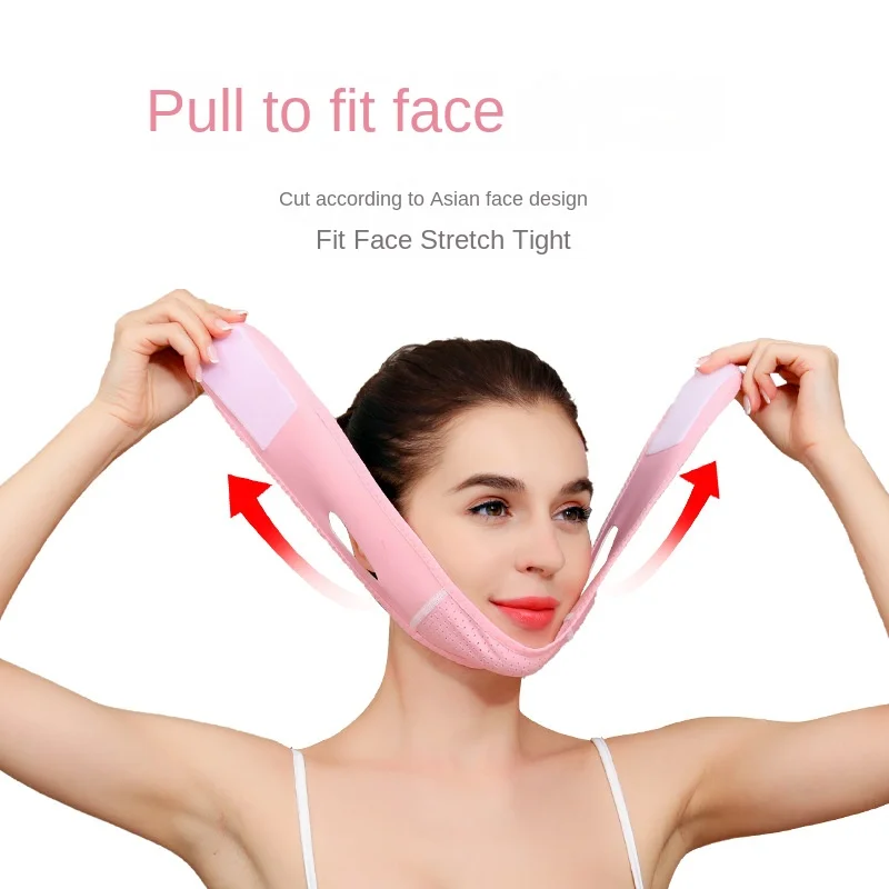 調節可能な V フェイス リフティング マスク 痩身顔の輪郭睡眠サポート 快適な引き締めストラップ ダブルフェイス シェイパー バンド