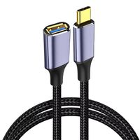 Type-C to USB 3.0 A Cable OTG Adapter Line High Speed Data Cord Male to Female Extension Wire For Laptop Keyboard Mouse Car