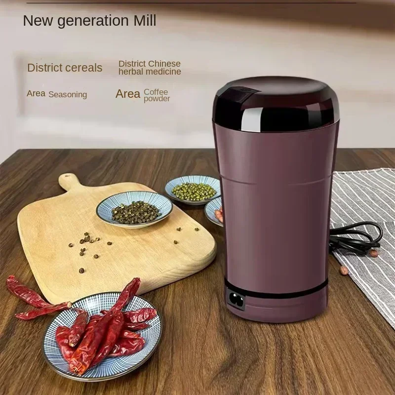 Mini Household Grinder, Electric Grinder, Household Dry Grinder, Whole Grain Portable Coffee Machine Grinder